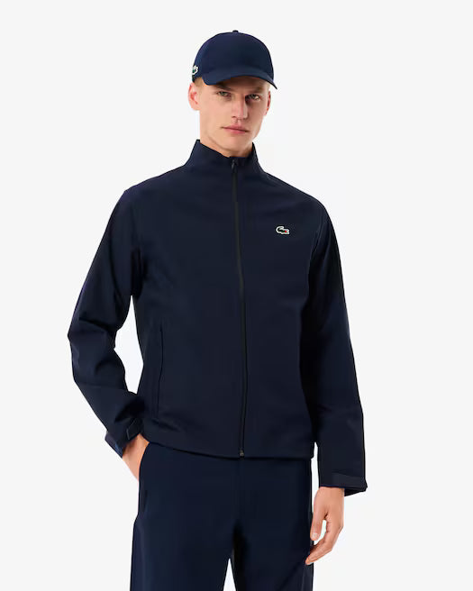 Lacoste Men's Water-Repellent Golf Stretch Windbreaker