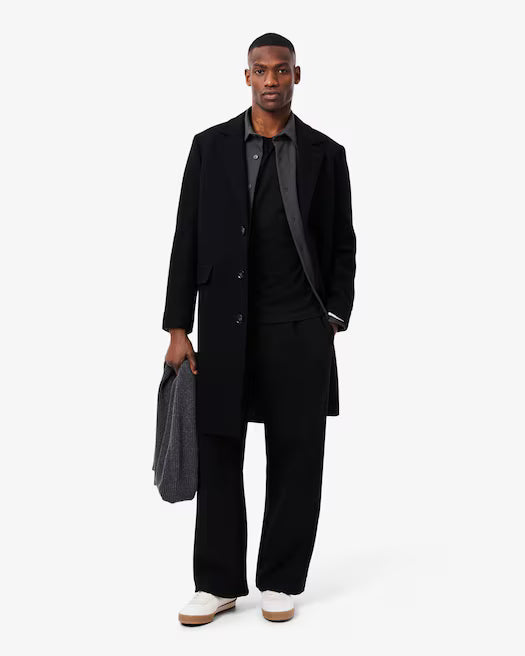 Lacoste Men's Wool Chesterfield Coat