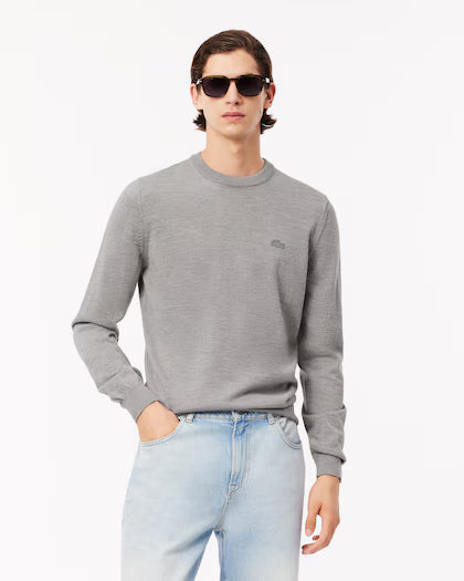 Lacoste Men's Merino Wool Crew Neck Sweater