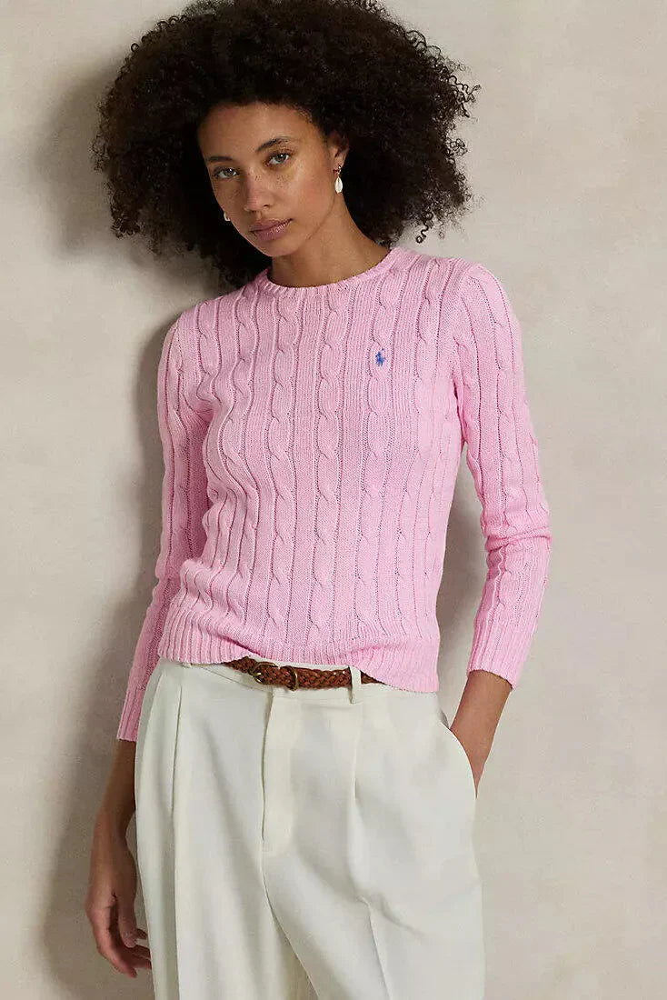 Cable-Knit Cotton-Cashmere Crewneck Jumper