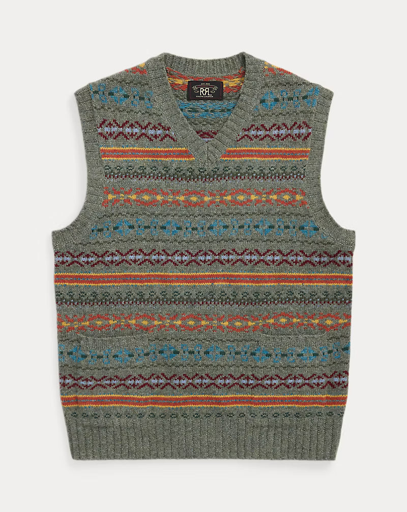 Ralph Lauren Fair Isle Wool-Blend Sleeveless Jumper