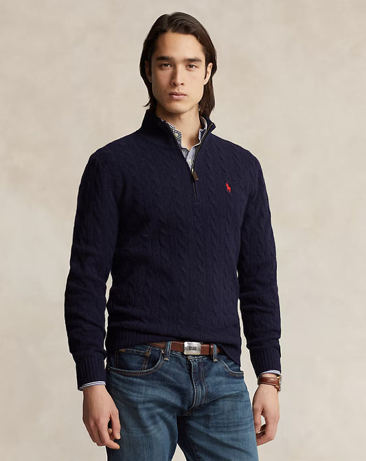 Ralph Lauren Cable-Knit Quarter-Zip Jumper