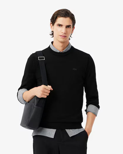 Lacoste Men's Merino Wool Crew Neck Sweater