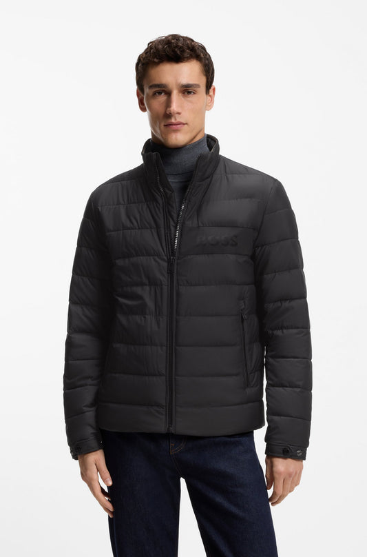 Boss Water-repellent jacket with logo detail