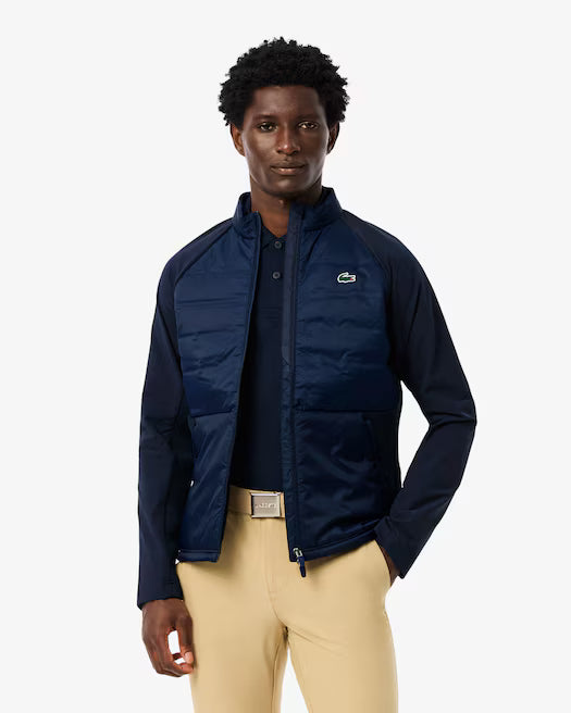 Lacoste Men's High-Neck Quilted Golf Jacket