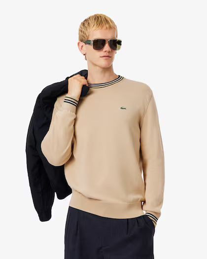 Lacoste Men's Striped Cotton Jersey Sweater