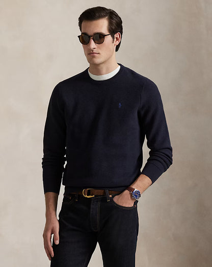 Ralph Lauren Mesh-Knit Cotton Crewneck Jumper