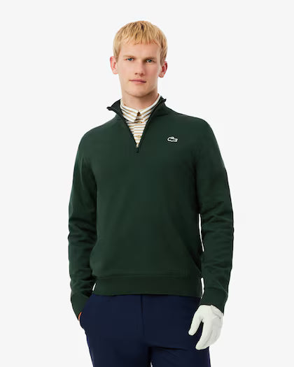Lacoste Men's Golf Quarter-Zip Windbreaker Sweater