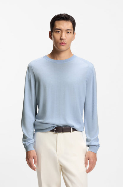 Boss Knitted sweater in wool, silk and cashmere