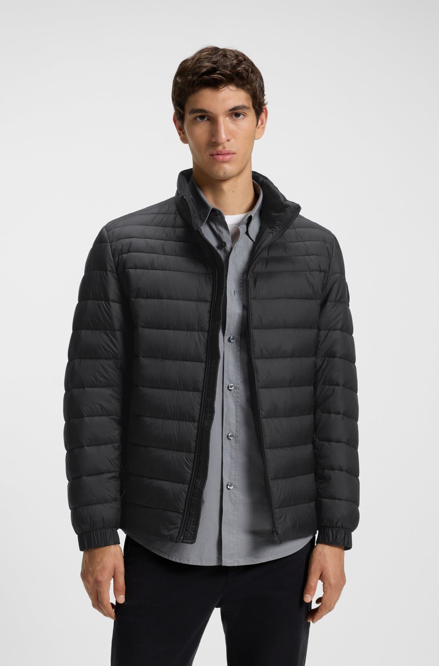 Boss Water-repellent jacket with mixed quilting