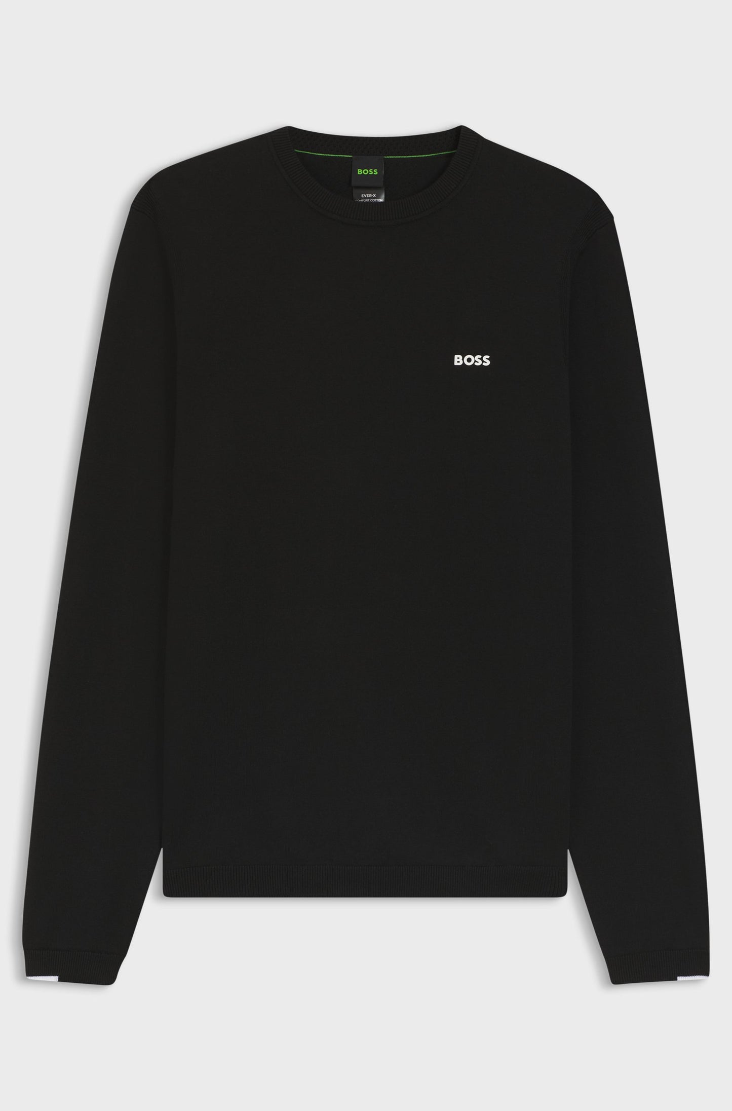 Boss Cotton sweater with contrast logo