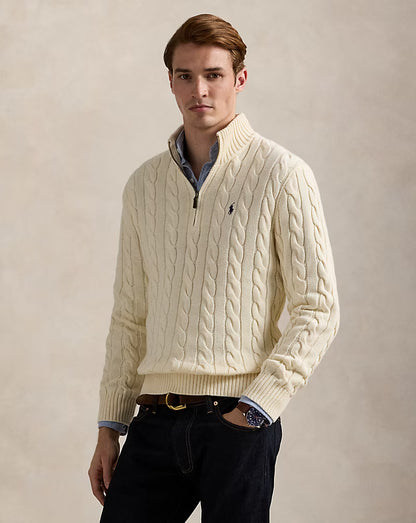 Ralph Lauren Cable-Knit Cotton Quarter-Zip Jumper