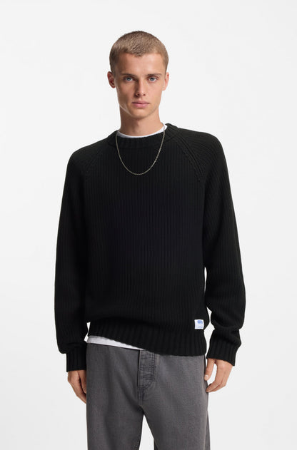 Hugo Rib-knit sweater in cotton
