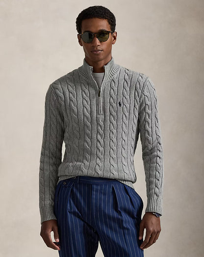 Ralph Lauren Cable-Knit Cotton Quarter-Zip Jumper