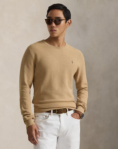 Ralph Lauren Mesh-Knit Cotton Crewneck Jumper
