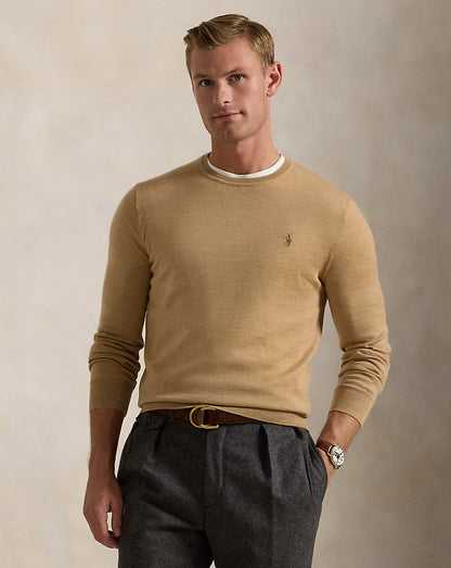Ralph Lauren Slim Fit Washable Wool Crewneck Jumper