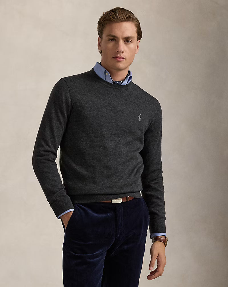 Ralph Lauren Slim Fit Washable Wool Crewneck Jumper