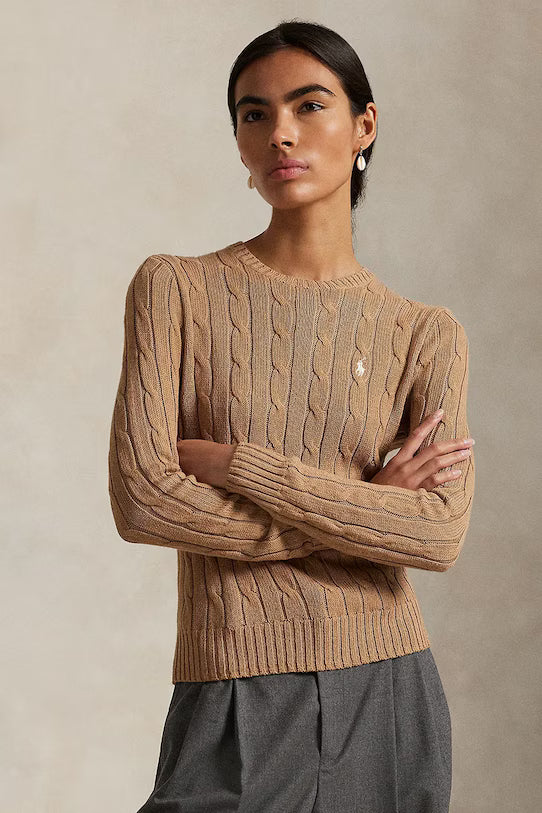 Cable-Knit Cotton-Cashmere Crewneck Jumper