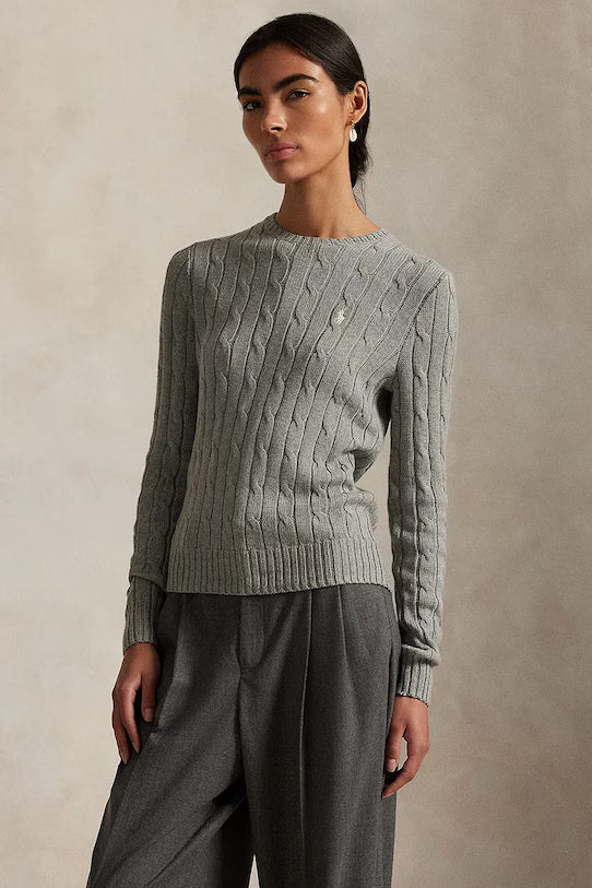 Cable-Knit Cotton-Cashmere Crewneck Jumper