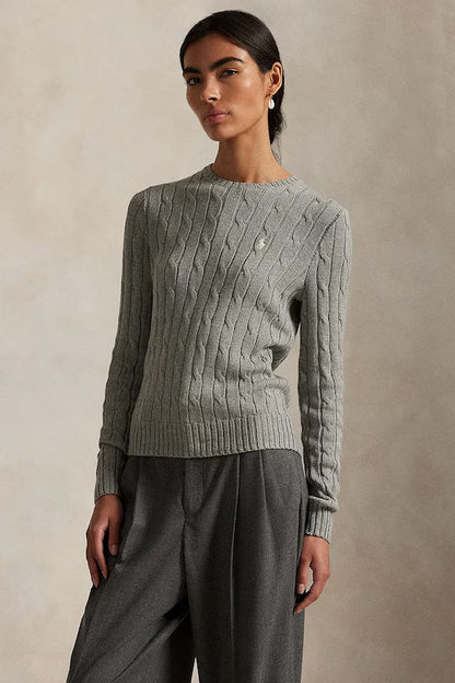 Cable-Knit Cotton-Cashmere Crewneck Jumper