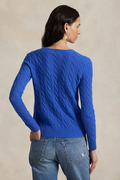 Cable-Knit Cotton-Cashmere Crewneck Jumper