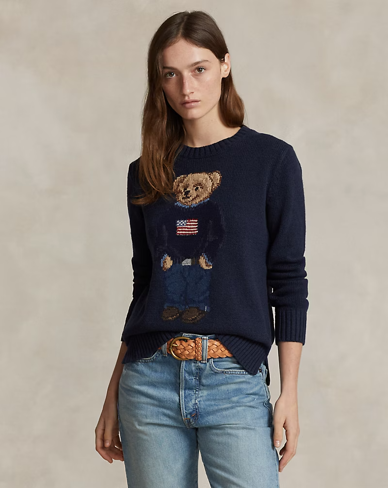 Polo Bear Cotton-Linen Jumper
