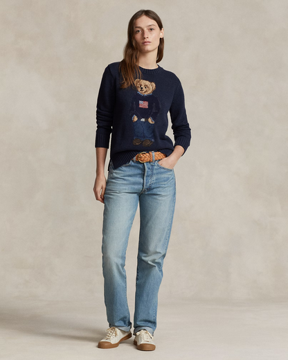 Polo Bear Cotton-Linen Jumper