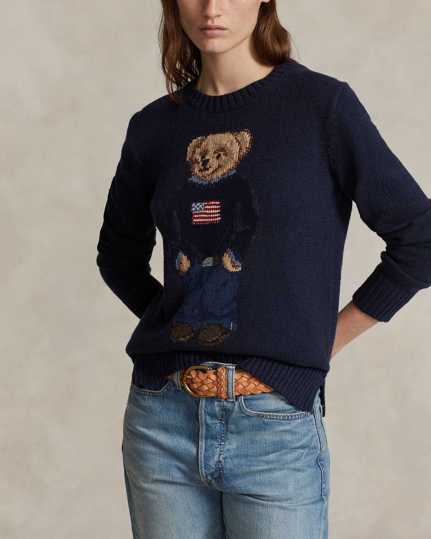Polo Bear Cotton-Linen Jumper