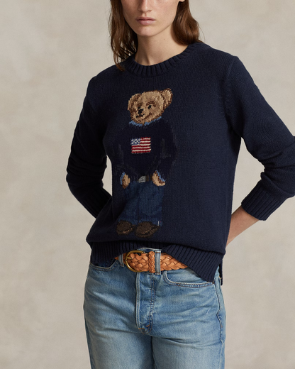 Polo Bear Cotton-Linen Jumper