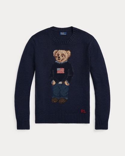 Polo Bear Cotton-Linen Jumper