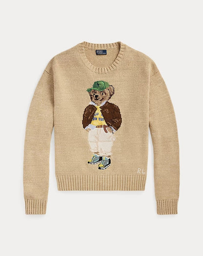 Polo Bear Cotton Crewneck Jumper