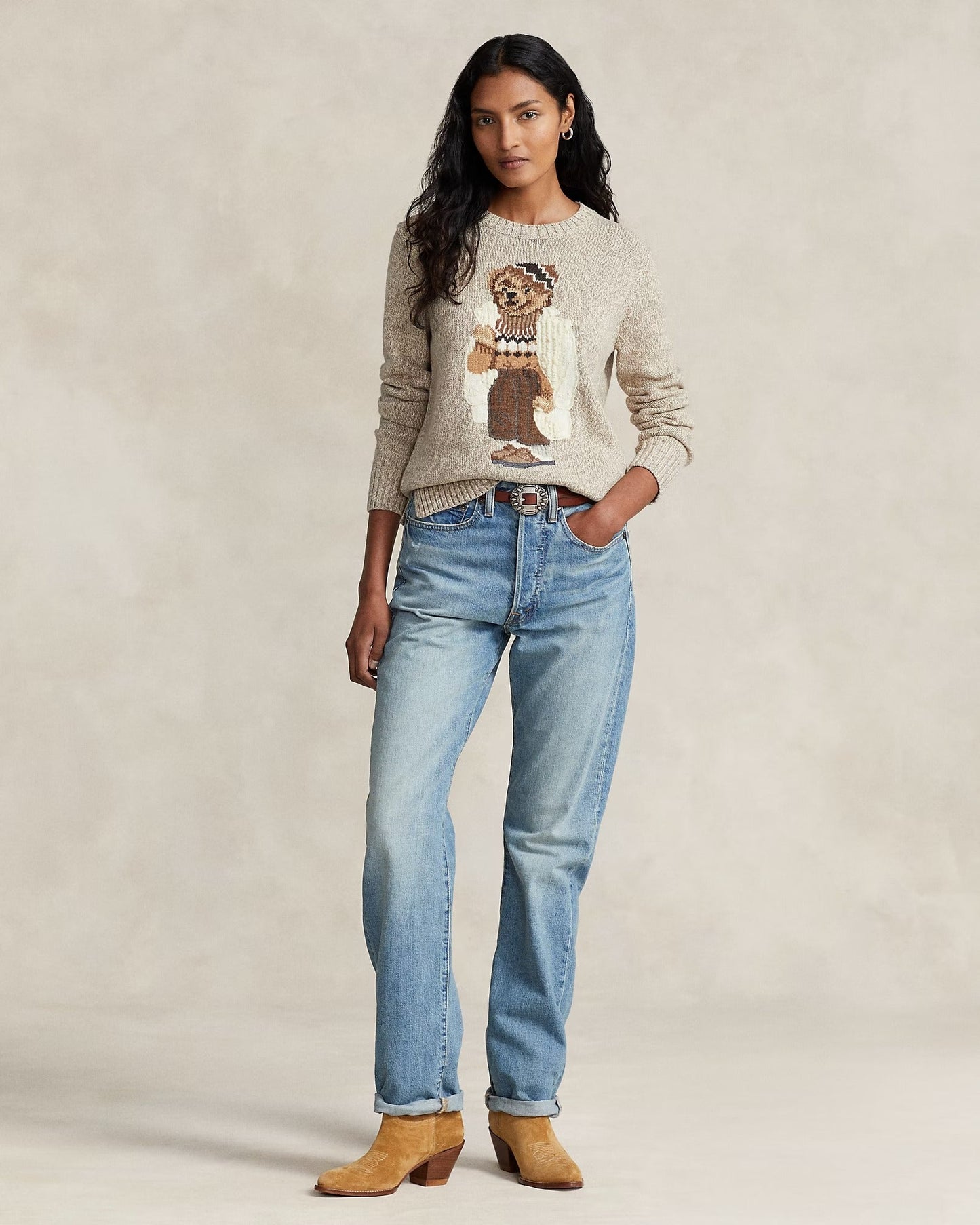 Polo Bear Cotton-Blend Jumper