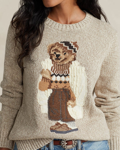 Polo Bear Cotton-Blend Jumper