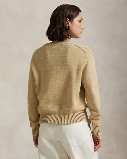 Polo Bear Cotton Crewneck Jumper