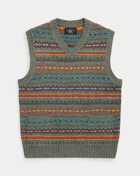 Ralph Lauren Fair Isle Wool-Blend Sleeveless Jumper